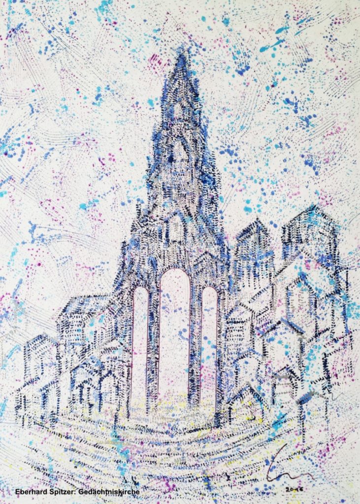 Spitzer, Eberhard, Gedächtniskirche blau