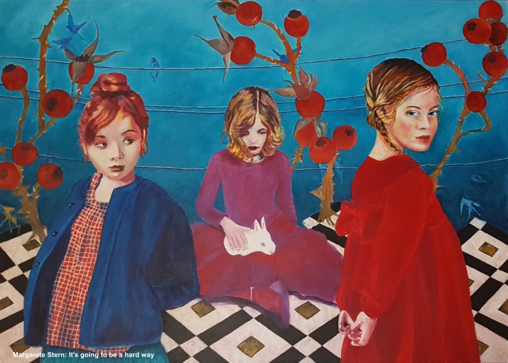 Stern, Margarete, It's_going_to_be_a_hard_way_2019 acryl lwd 100x140cm